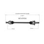 GSP NCV27034 BMW CV Axle Assembly  - Rear