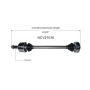 GSP NCV27036 Mercedes-Benz CV Axle Assembly  - Rear