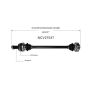 GSP NCV27037 04-06 BMW X3 3.0i CV Axle Assembly  - Rear Right
