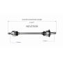 GSP NCV27039 BMW (Sedan) CV Axle Assembly  - Rear Right