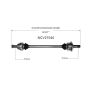 GSP NCV27040 BMW CV Axle Assembly  - Rear Right