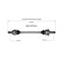 GSP NCV27041 BMW CV Axle Assembly  - Rear Left