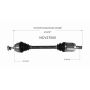 GSP NCV27050 BMW CV Axle Assembly  - Front Left