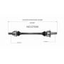 GSP NCV27056 BMW CV Axle Assembly  - Rear Left
