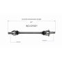 GSP NCV27057 BMW CV Axle Assembly  - Rear Right