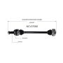 GSP NCV27060 04-10 BMW X3 CV Axle Assembly  - Rear Left