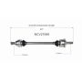 GSP NCV27066 12-16 BMW ActiveHybrid 5 CV Axle Assembly  - Rear Left