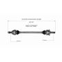 GSP NCV27067 12-16 BMW ActiveHybrid 5 CV Axle Assembly  - Rear Right
