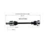 GSP NCV27500 BMW CV Axle Assembly  - Rear Left