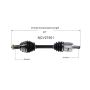 GSP NCV27501 00-06 BMW X5 CV Axle Assembly  - Front Left