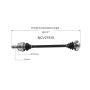 GSP NCV27510 06-08 BMW Z4 (3.0) CV Axle Assembly  - Rear Right