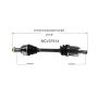 GSP NCV27514 04-10 BMW X3 CV Axle Assembly  - Front Left