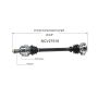 GSP NCV27516 BMW (3.2) CV Axle Assembly  - Rear Right