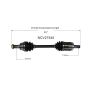 GSP NCV27540 BMW (3.0, 4.4) CV Axle Assembly  - Front Left