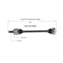 GSP NCV27905 BMW CV Axle Assembly  - Rear Right