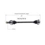 GSP NCV27916 BMW (Convertible/Coupe/Wagon - 3.0) CV Axle Assembly  - Rear Left