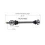GSP NCV27920 BMW CV Axle Assembly  - Rear Left