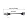 GSP NCV27925 BMW (Convertible/Coupe/Wagon - 3.0) CV Axle Assembly  - Rear Right