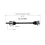 GSP NCV27995 BMW (Sedan) CV Axle Assembly  - Rear
