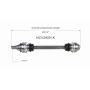 GSP NCV28001K BMW CV Axle Assembly  - Rear Left