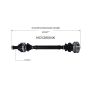 GSP NCV28004K BMW CV Axle Assembly  - Rear