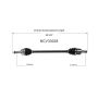 GSP NCV33038 90-94 Geo Metro CV Axle Assembly  - Front Right