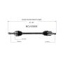 GSP NCV33505 98-00 Chevrolet Metro Base (1.0) CV Axle Assembly  - Front Left