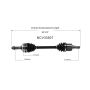 GSP NCV33507 Chevrolet, Suzuki (1.3) CV Axle Assembly  - Front Left