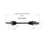 GSP NCV33508 Chevrolet, Geo (1.3) CV Axle Assembly  - Front Right