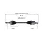 GSP NCV33509 Chevrolet, Geo (1.3) CV Axle Assembly  - Front Left