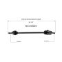 GSP NCV36003 80-83 Honda Civic CV Axle Assembly  - Front Left