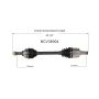 GSP NCV36004 80-83 Honda Civic CV Axle Assembly  - Front Right