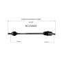 GSP NCV36005 76-79 Honda Accord CV Axle Assembly  - Front Left