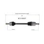 GSP NCV36007 12-15 Honda Civic (Coupe/Sedan) CV Axle Assembly  - Front Left