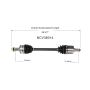 GSP NCV36014 13-14 Honda Accord (2.4) CV Axle Assembly  - Front Left