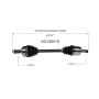 GSP NCV36019 15-16 Honda CR-V CV Axle Assembly  - Front Left