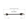 GSP NCV36021 82-83 Honda Accord CV Axle Assembly  - Front Left