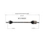 GSP NCV36023 84-85 Honda Accord CV Axle Assembly  - Front Left