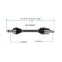 GSP NCV36026 1985 Honda Accord SEi CV Axle Assembly  - Front Right