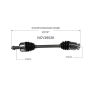 GSP NCV36028 Honda (3.5) CV Axle Assembly  - Front Right