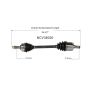 GSP NCV36030 84-87 Honda Prelude Base CV Axle Assembly  - Front Right