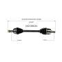 GSP NCV36034 86-89 Honda Accord CV Axle Assembly  - Front Right