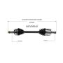 GSP NCV36042 89-91 Honda Civic CV Axle Assembly  - Front Right