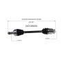 GSP NCV36050 13-15 Honda Crosstour (3.5) CV Axle Assembly  - Front Right