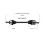 GSP NCV36053 88-89 Honda Prelude CV Axle Assembly  - Front Left