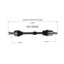 GSP NCV36062 16-21 Honda Civic (Coupe/Hatchback/Sedan - 1.5) CV Axle Assembly  - Front Left