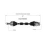 GSP NCV36063 16-21 Honda Civic (Coupe/Hatchback/Sedan - 1.5) CV Axle Assembly  - Front Right
