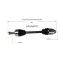 GSP NCV36072 12-15 Honda Crosstour (2.4) CV Axle Assembly  - Front Right