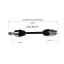 GSP NCV36075 Acura, Honda (3.5) CV Axle Assembly  - Front Right