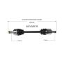 GSP NCV36076 13-17 Honda Accord (3.5) CV Axle Assembly  - Front Left